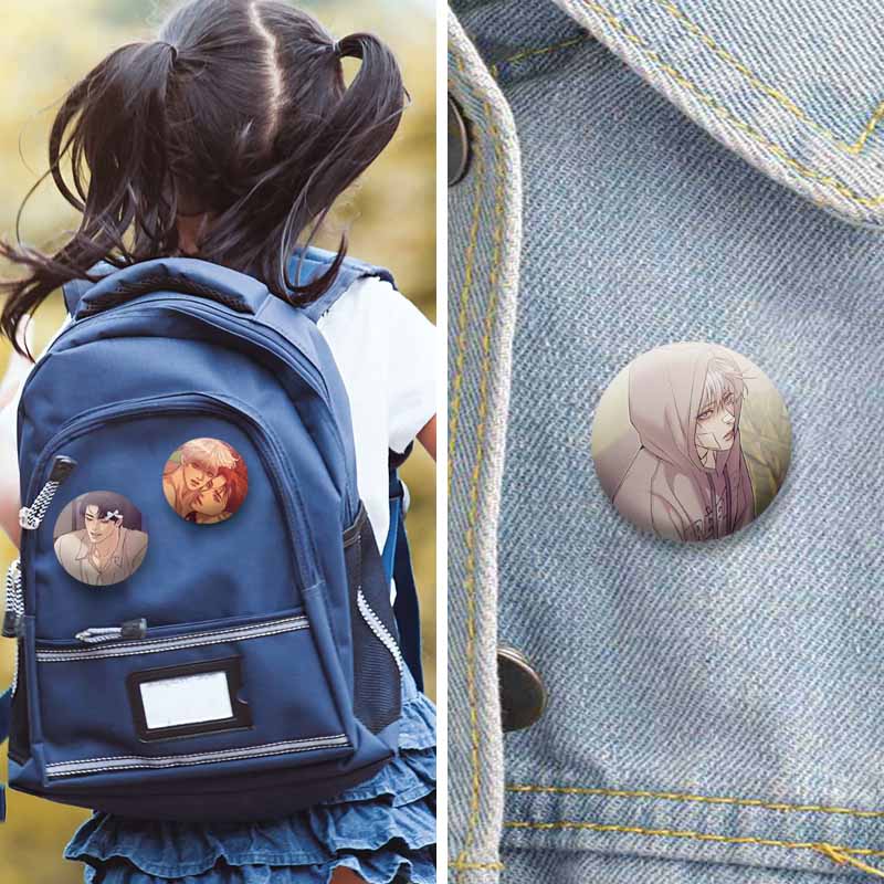 Korean Manhwa Soft Button Pins - Modern Korean Lifestyle 评论和价格