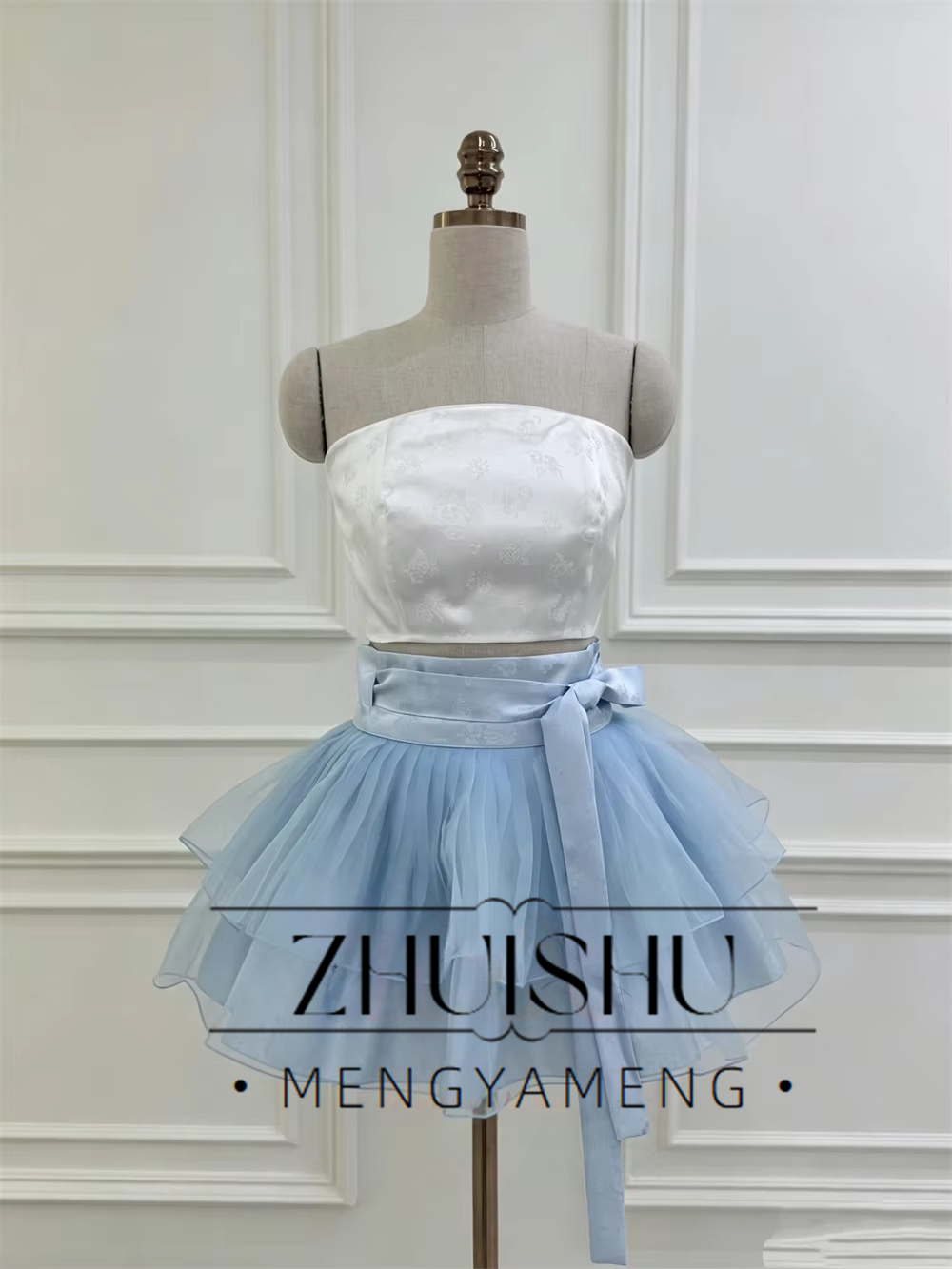 Modern Blue White 3Pcs Short C - Modern Korean Lifestyle 评论和价格