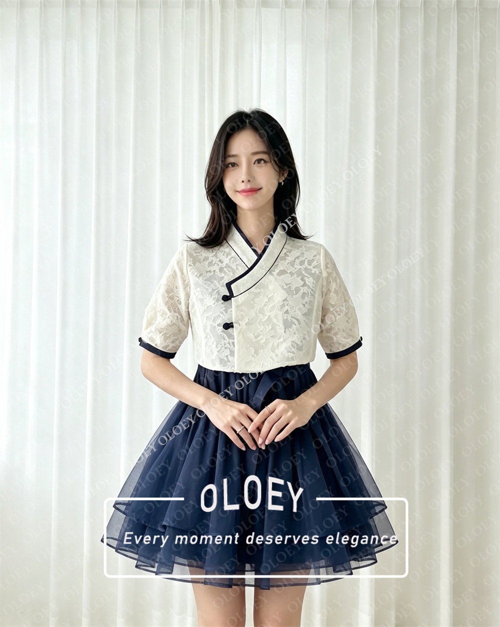 OLOEY Modern Black Short Conce - Modern Korean Lifestyle 评论和价格
