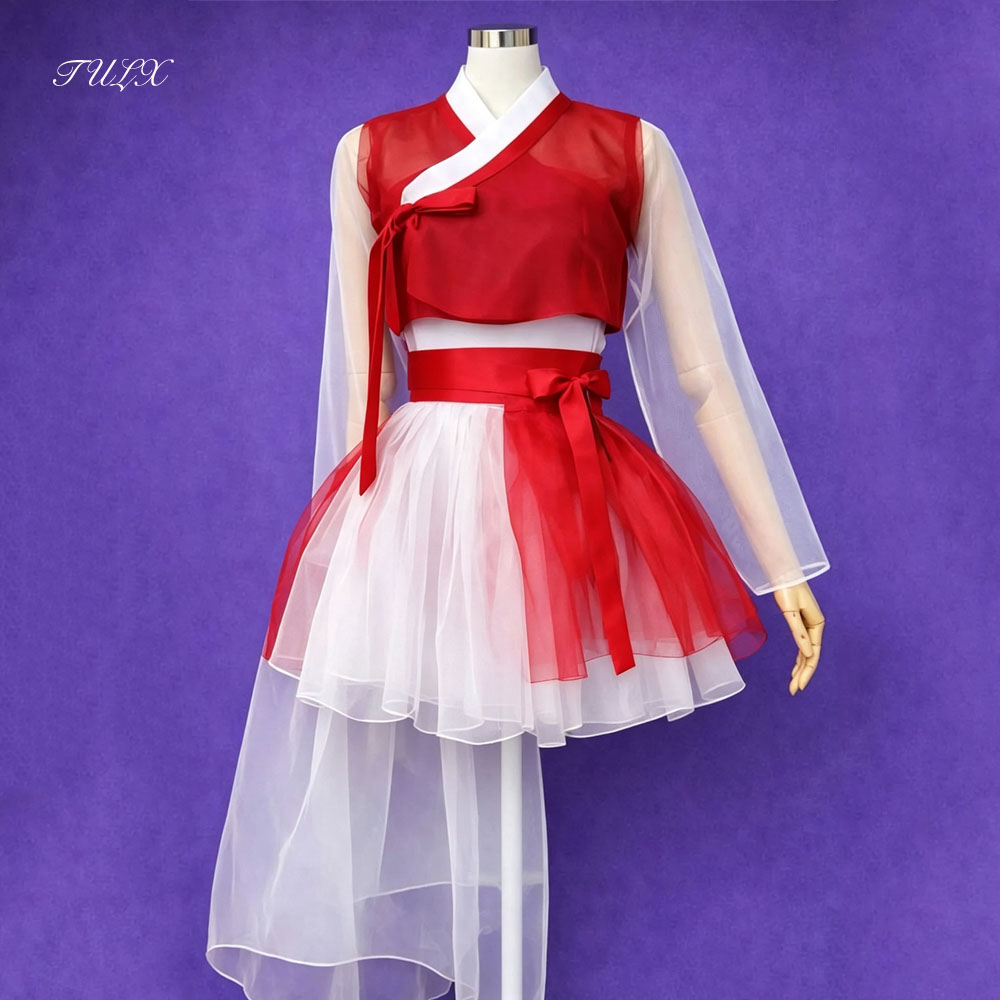 TULX Modern Red Short Organza  - Modern Korean Lifestyle 评论和价格